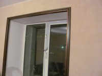 Использование интерьерного багета при отделке окна