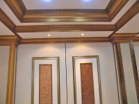 Декорирование стен и потолка багетом