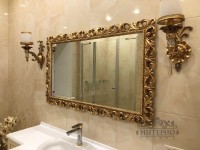 Зеркало для ванной резной багет